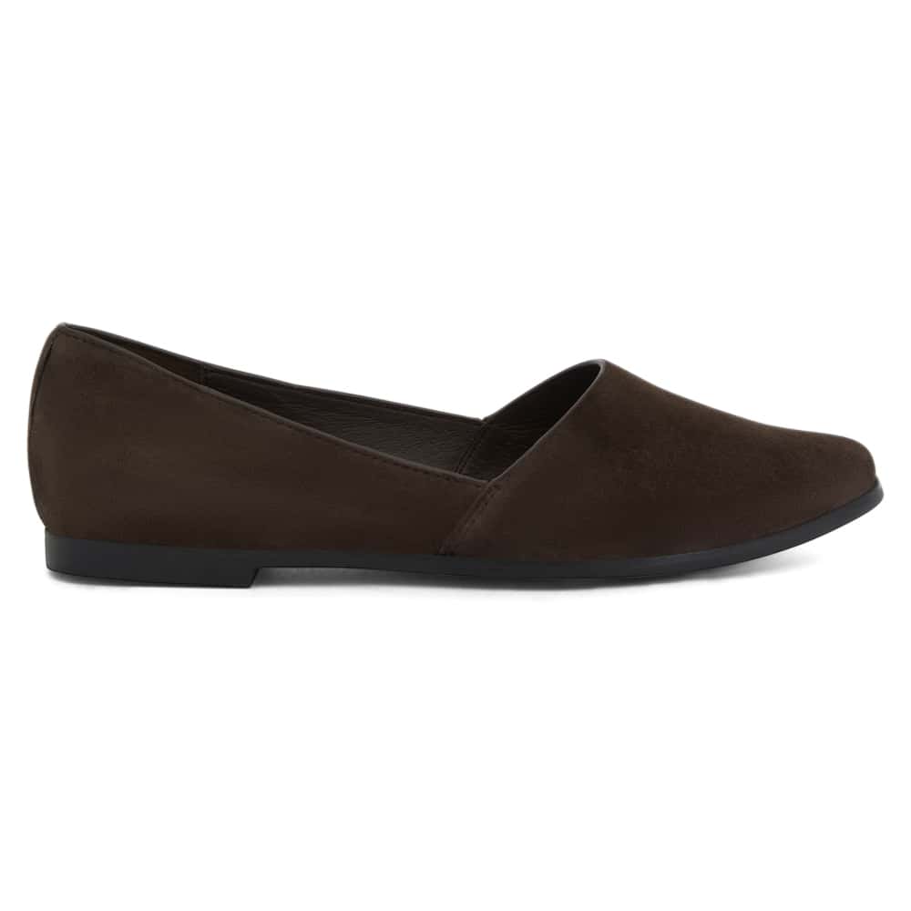 Rachael Ballet Flat in Chocolate  Leather