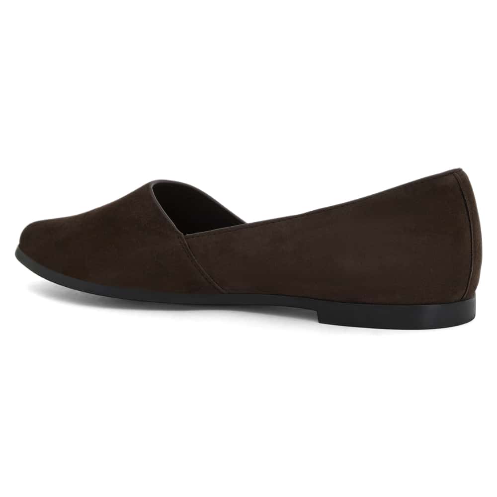 Rachael Ballet Flat in Chocolate  Leather