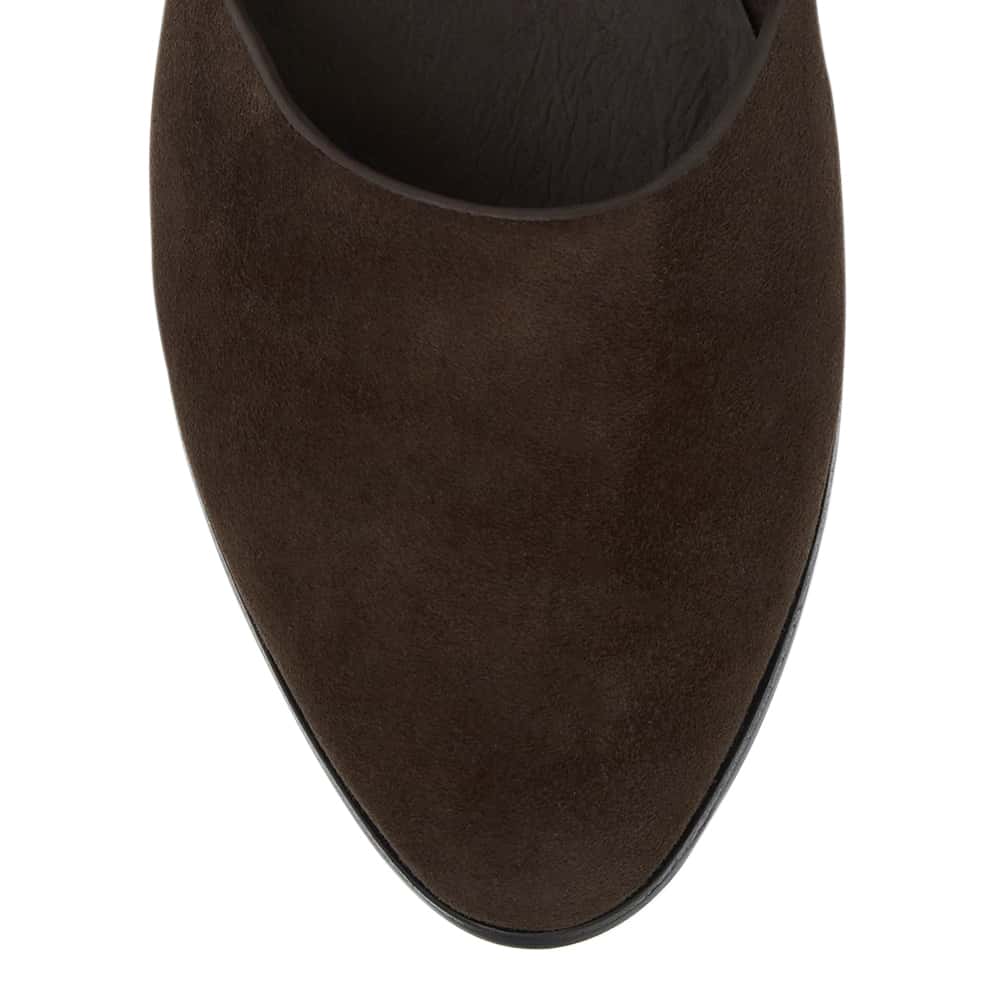 Rachael Ballet Flat in Chocolate  Leather