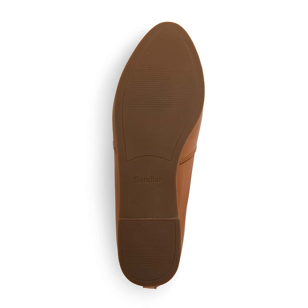 Rachael Ballet Flat in Tan Leather