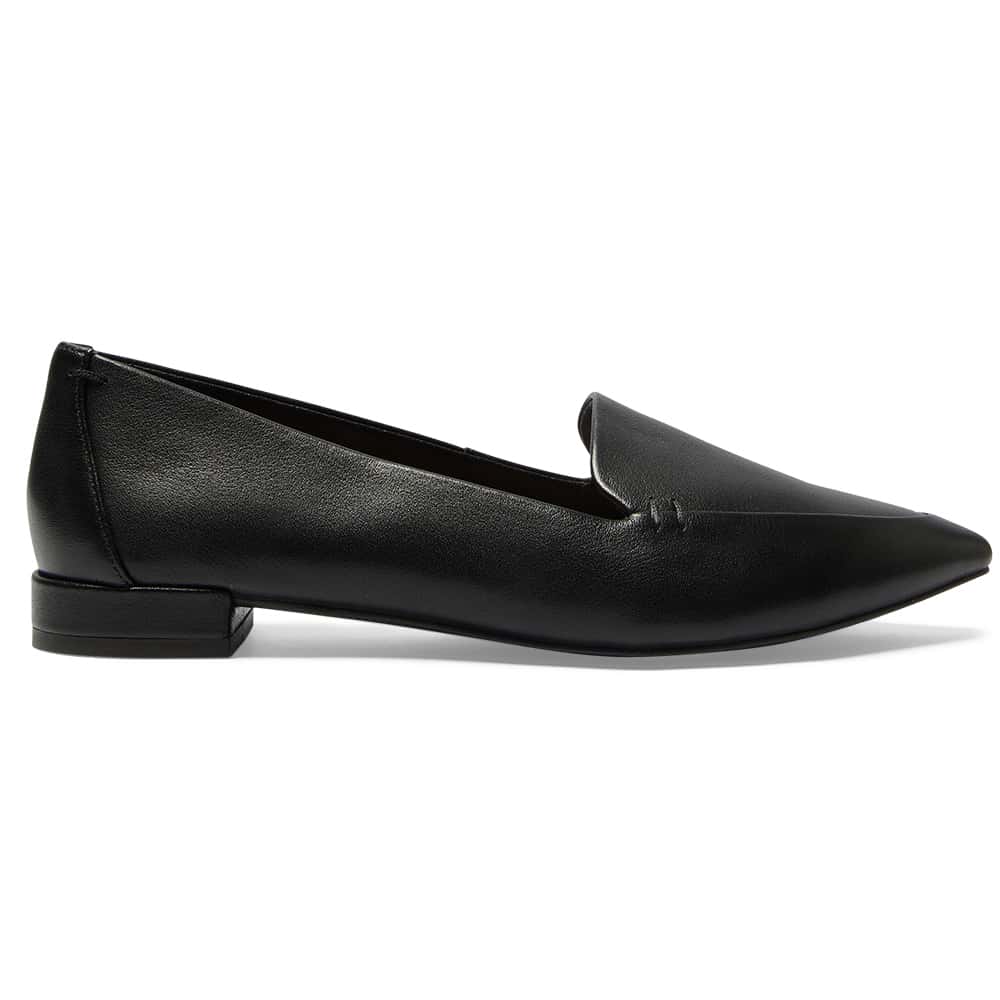 Raven Loafer in Black Leather