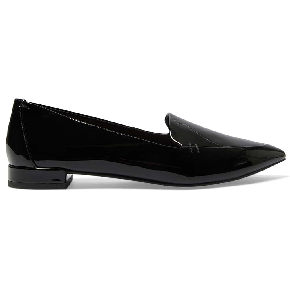 Raven Loafer in Black Patent