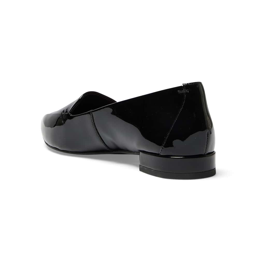 Raven Loafer in Black Patent