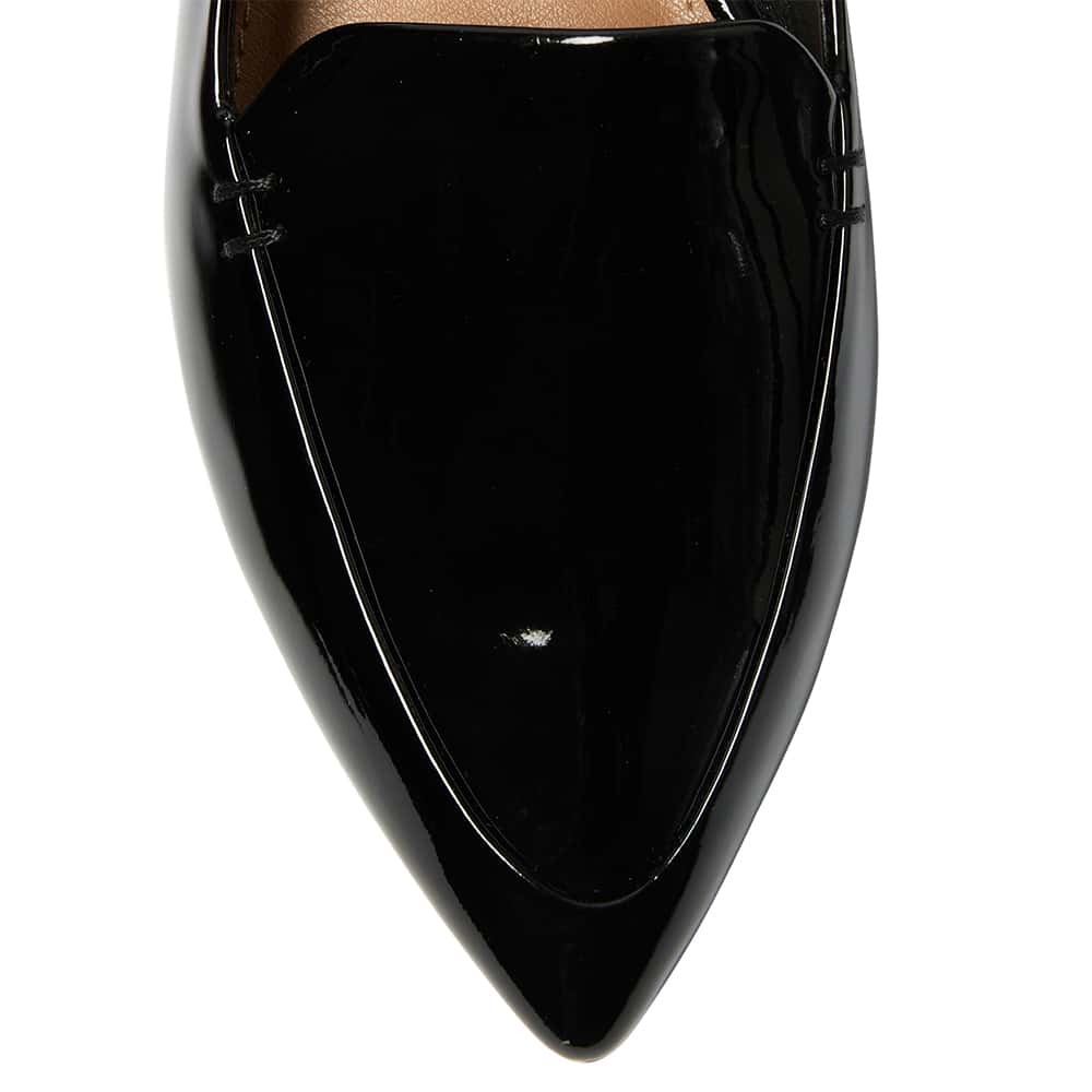 Raven Loafer in Black Patent