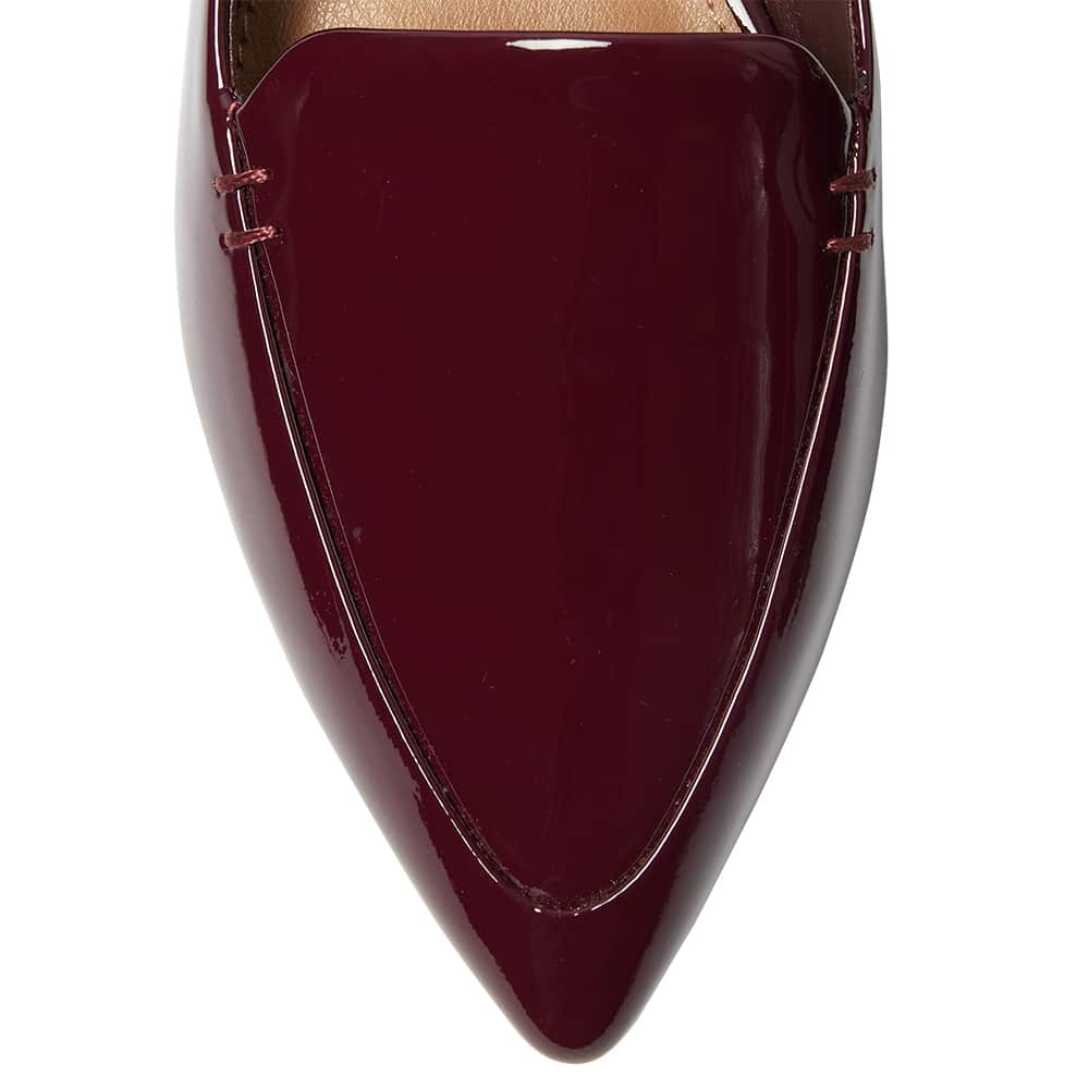 Raven Loafer in Wine Patent