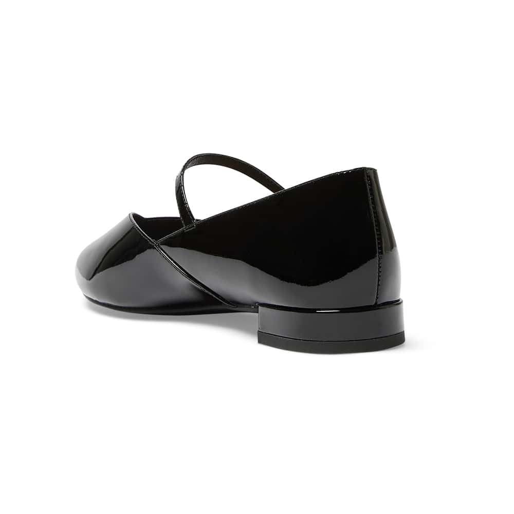 Reece Flat in Black Patent