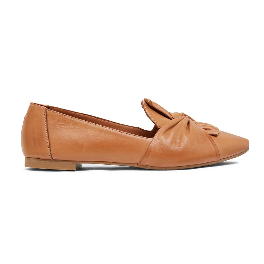 Rosco Ballet Flat in Tan Leather