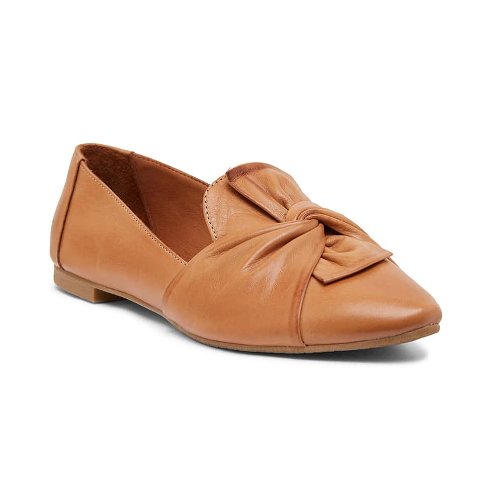 Rosco Ballet Flat in Tan Leather