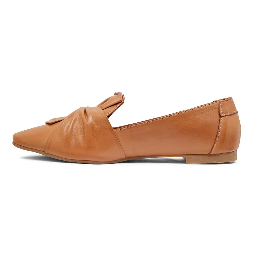 Rosco Ballet Flat in Tan Leather
