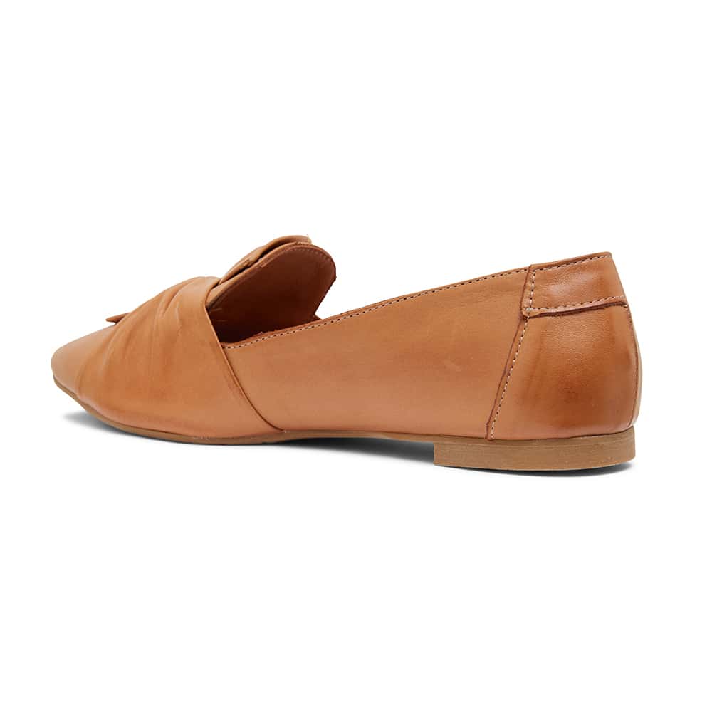 Rosco Ballet Flat in Tan Leather