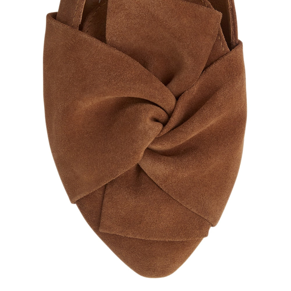 Rosco Ballet Flat in Tan Suede