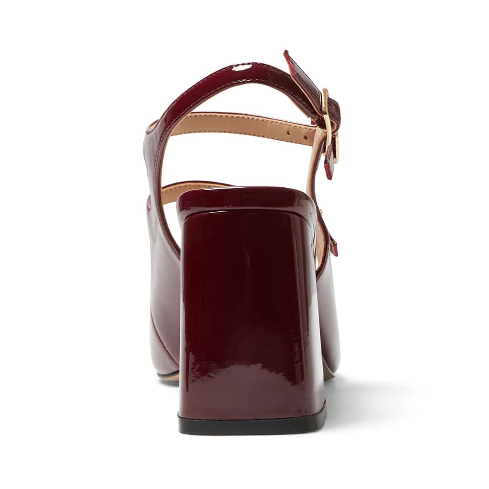Roslyn Heel in Wine Patent