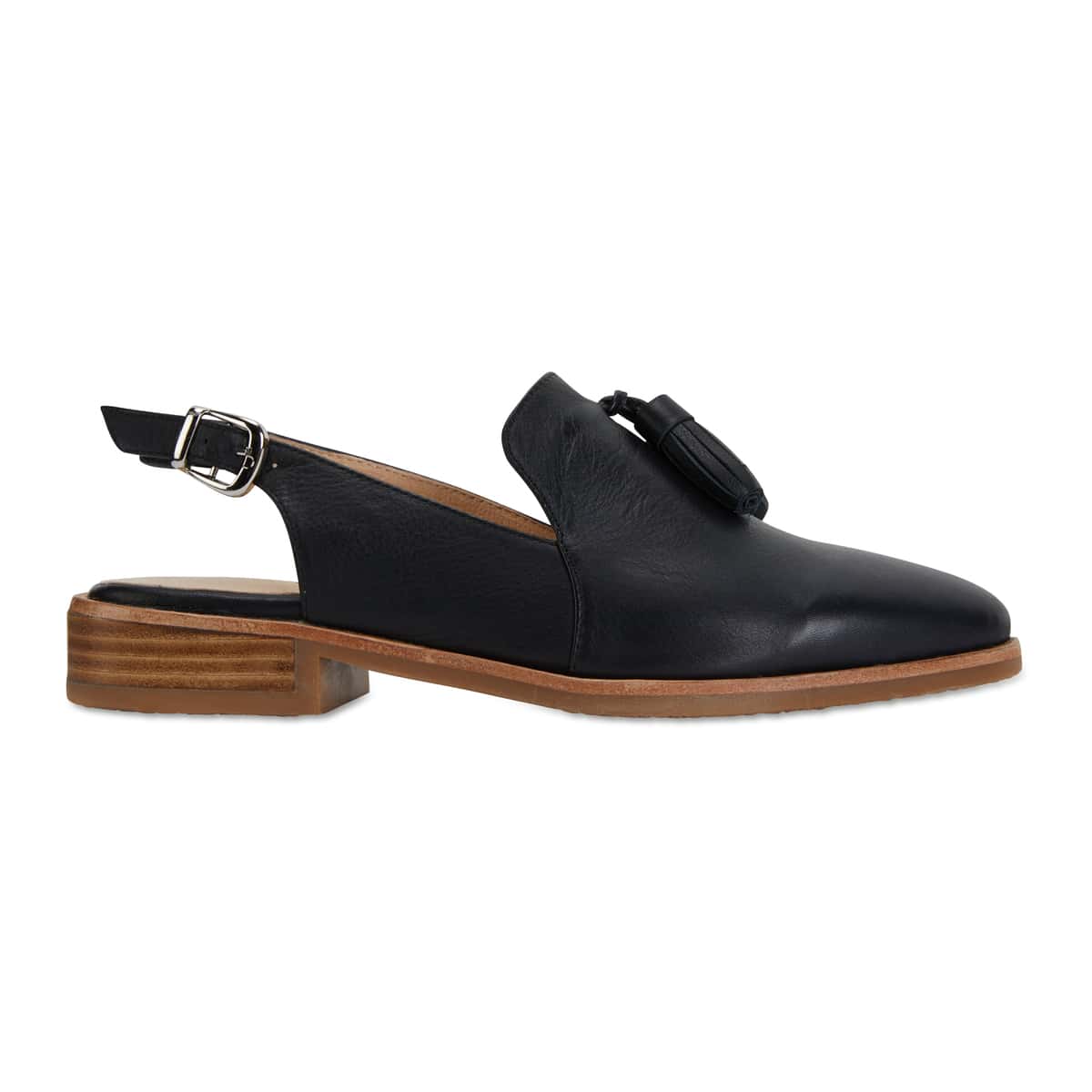 Sabina Loafer in Black Leather