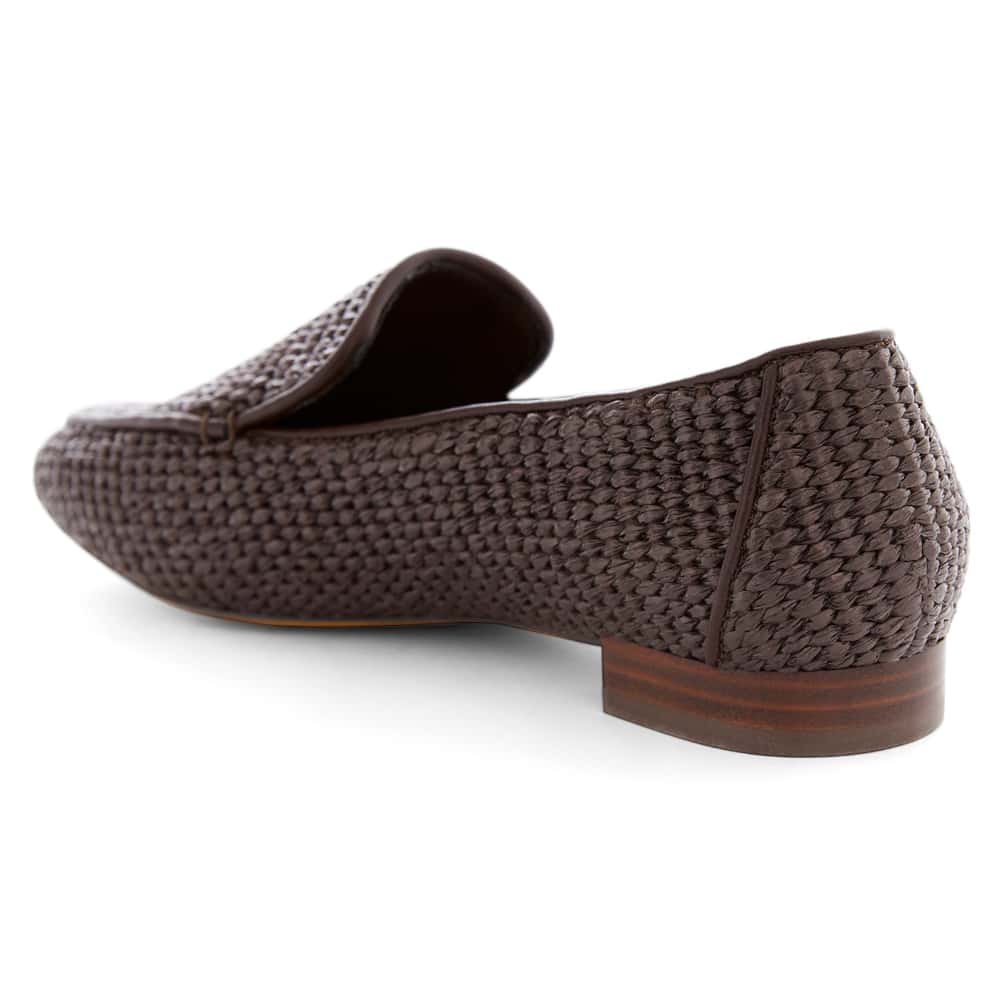 Saxon Loafer in Chocolate Raffia