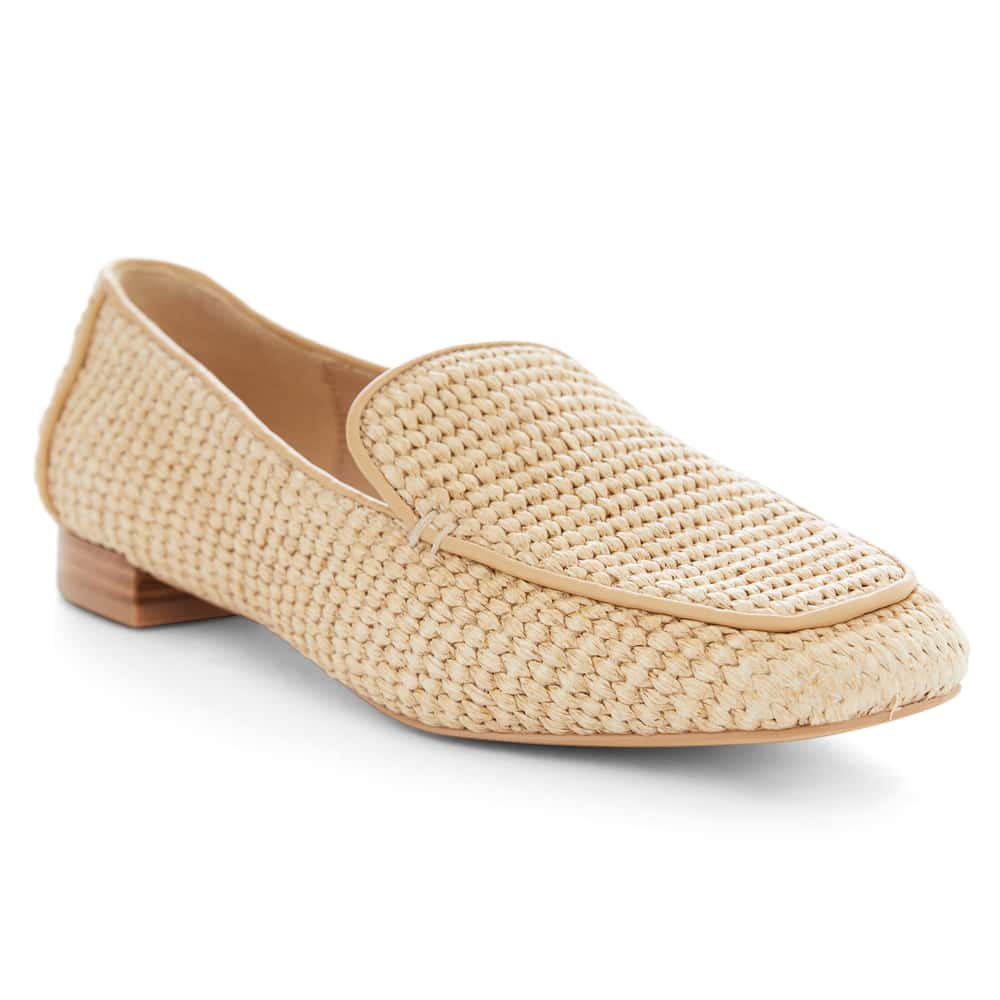 Saxon Loafer in Tan Raffia