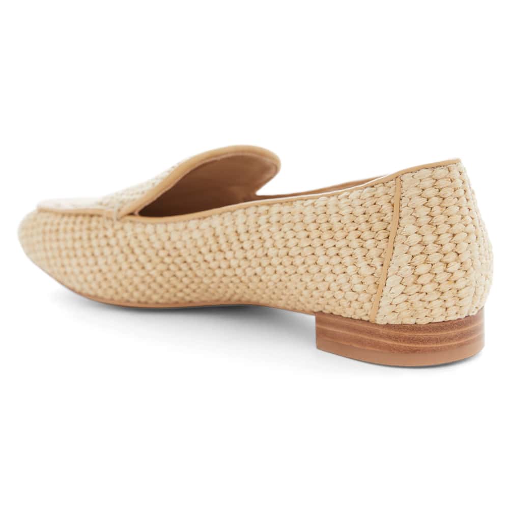 Saxon Loafer in Tan Raffia