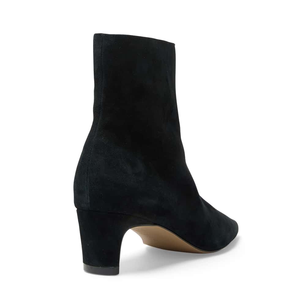 Seattle Boot in Black Suede