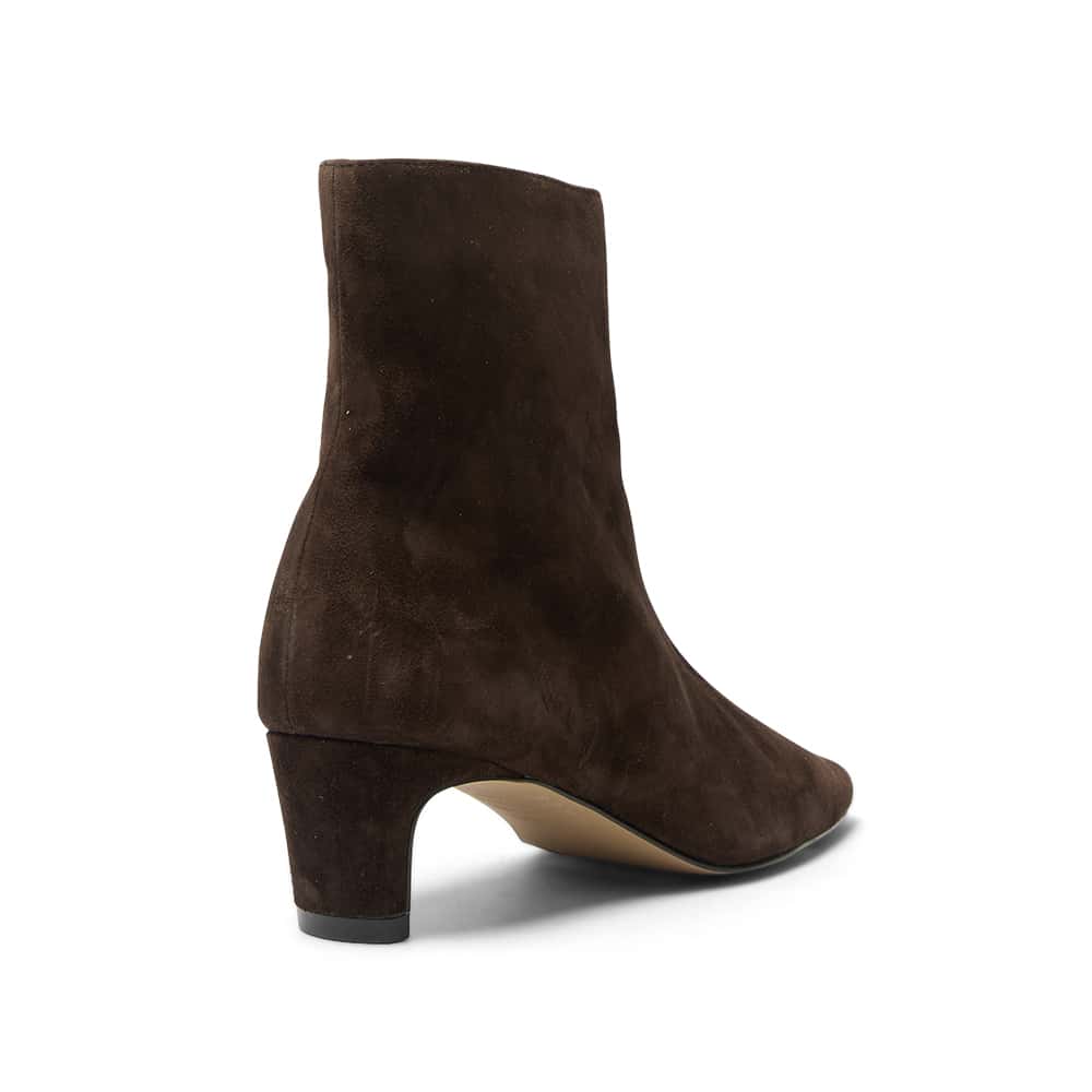Seattle Boot in Chocolate Suede Suede