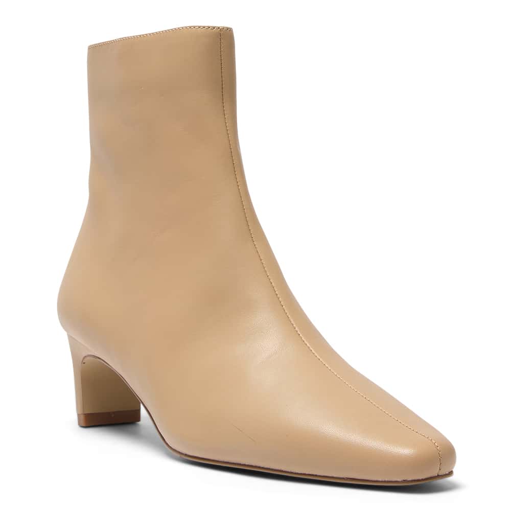 Seattle Boot in Nude Leather