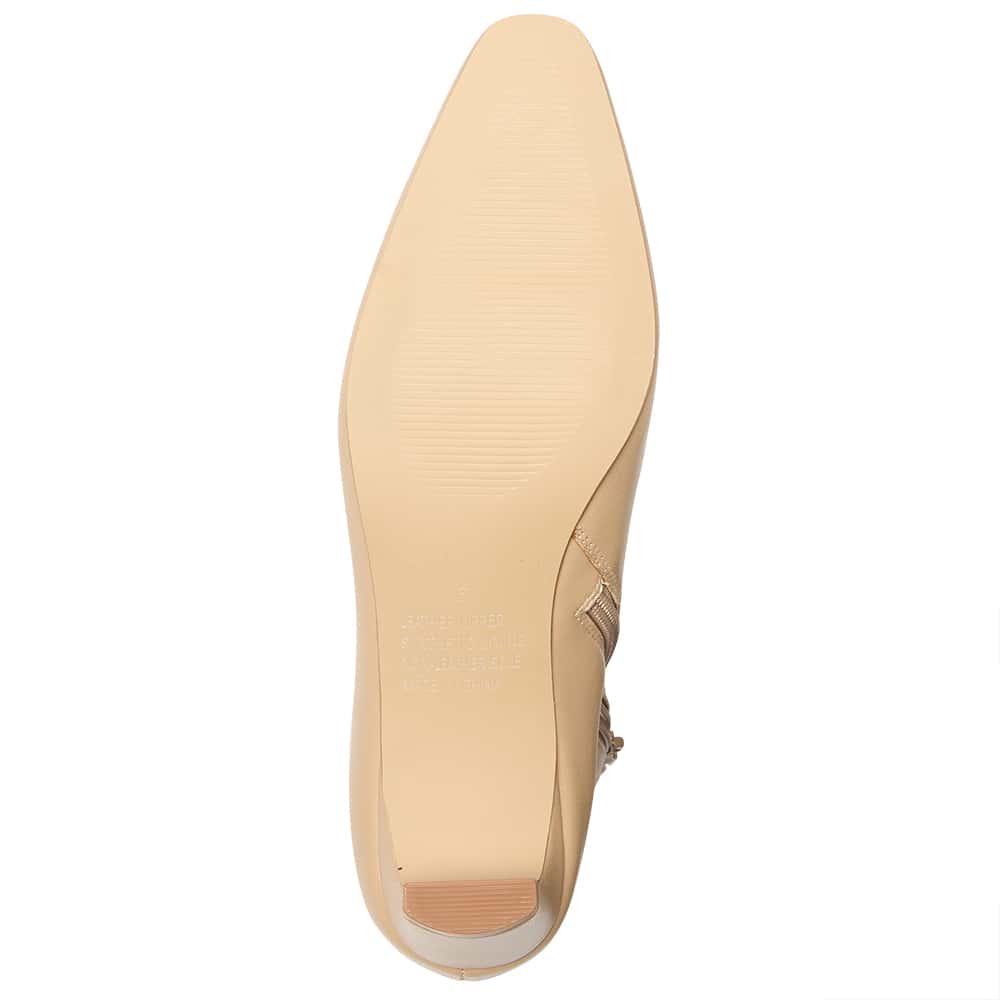 Seattle Boot in Nude Leather