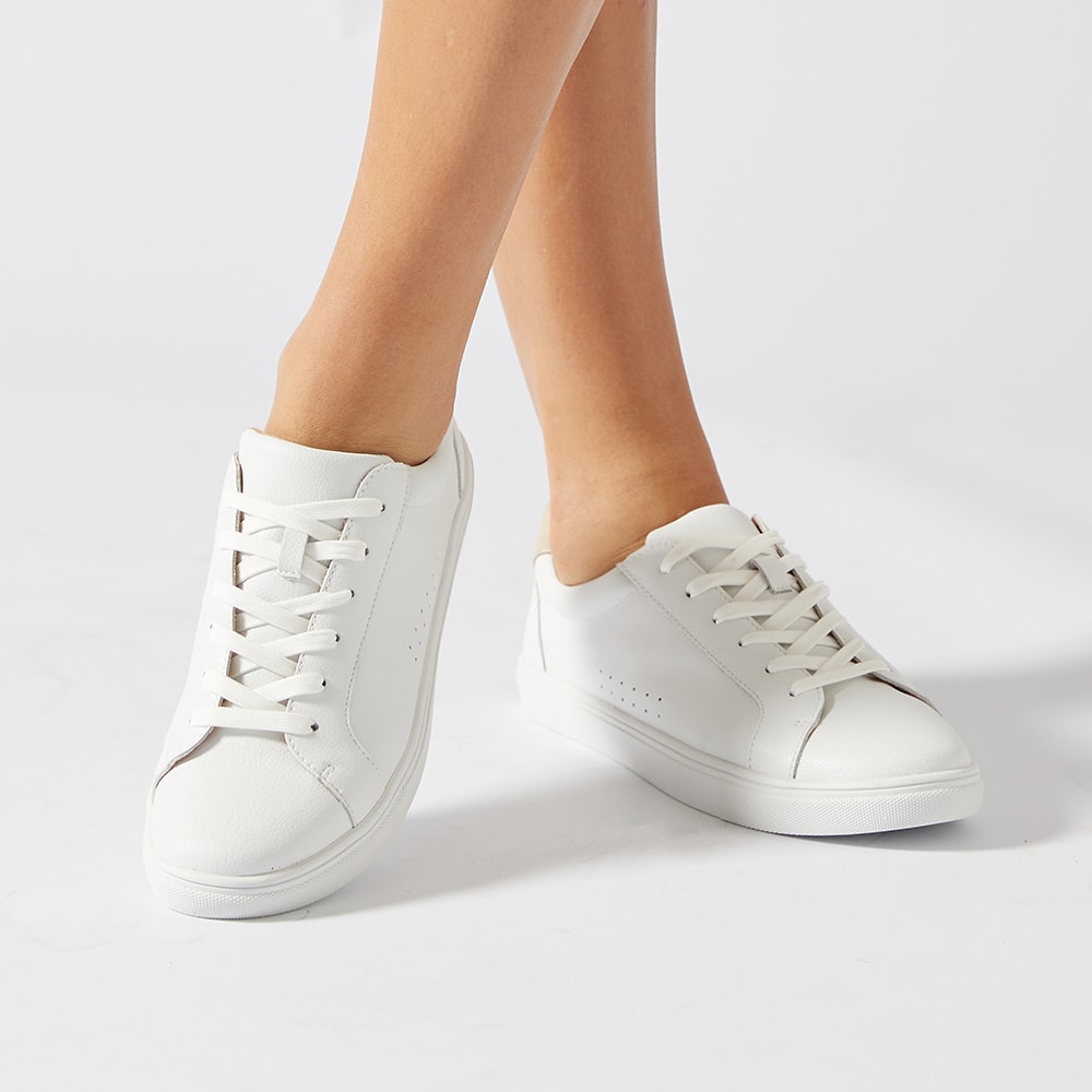 Serena Sneaker in White Leather