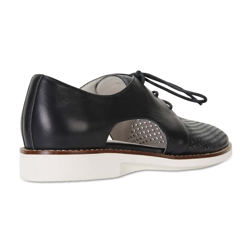 Sharon Brogue in Black Leather