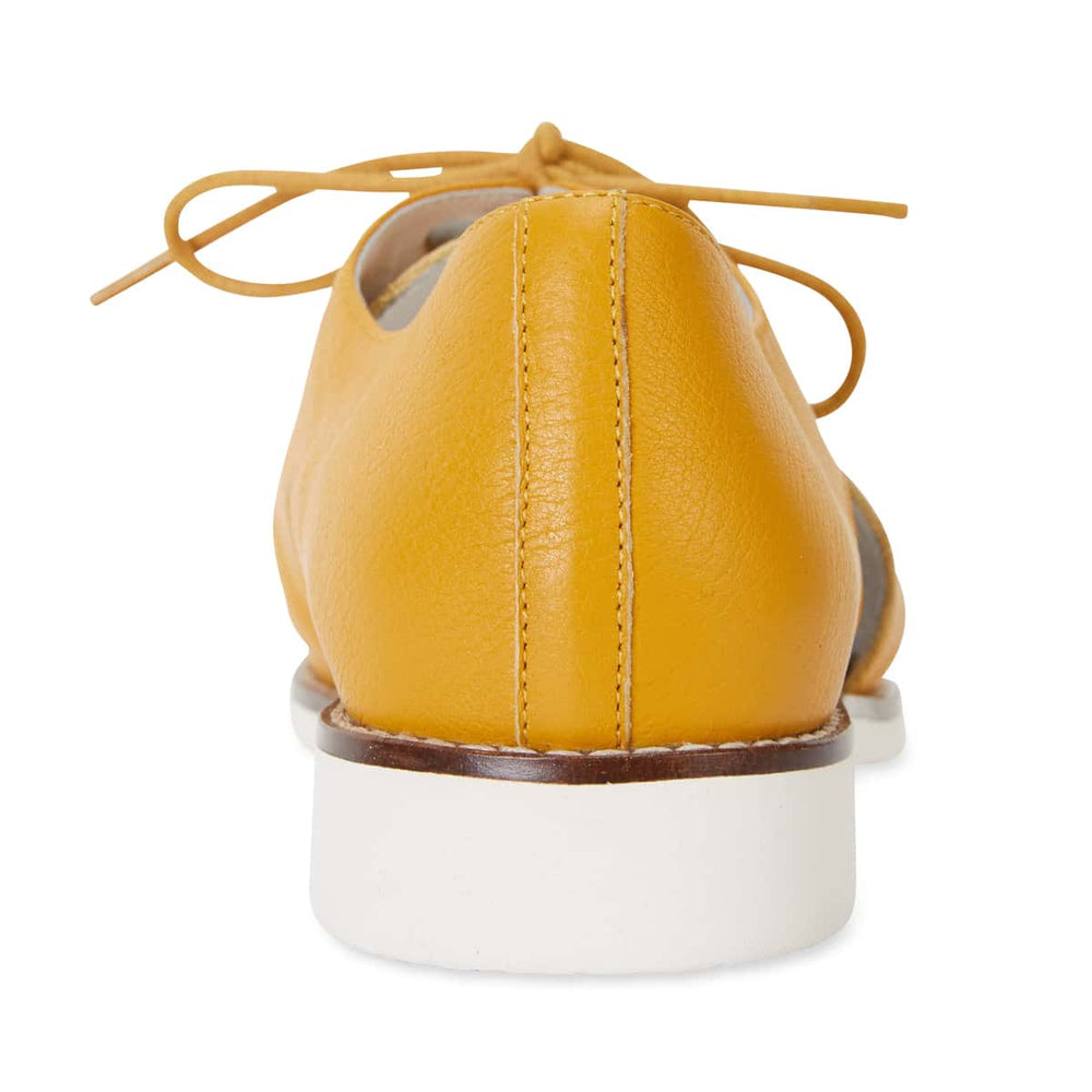 Sharon Brogue in Mustard Leather