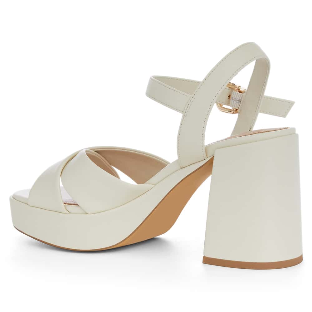 Sienna Heel in Bone Smooth