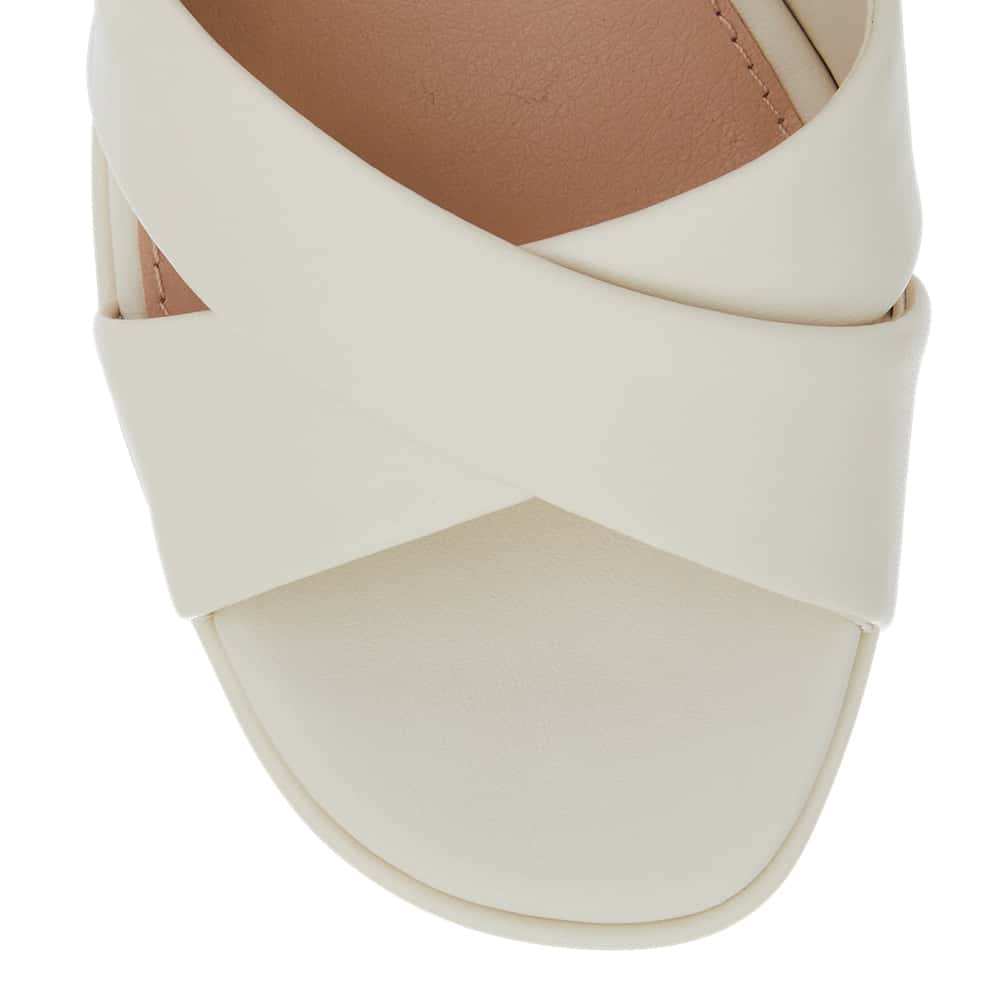 Sienna Heel in Bone Smooth