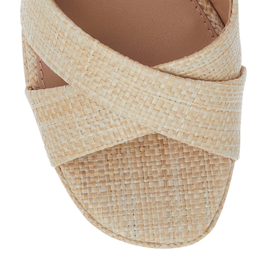Sienna Heel in Natural Raffia