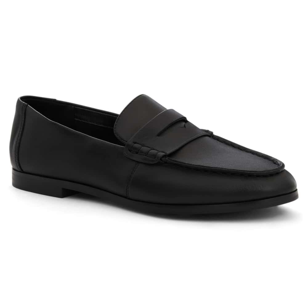 Spartan Loafer in Black Leather