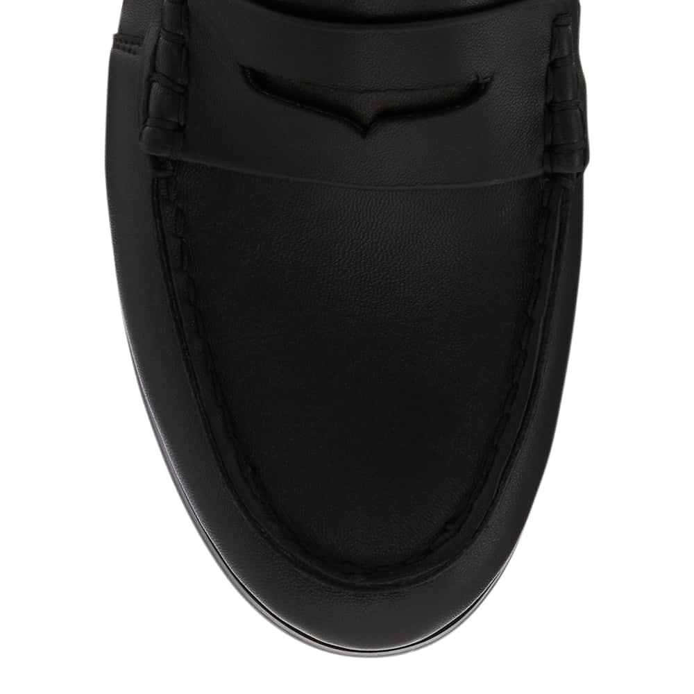 Spartan Loafer in Black Leather