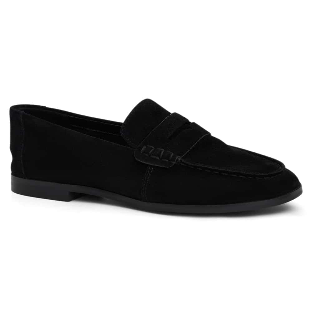 Spartan Loafer in Black Suede