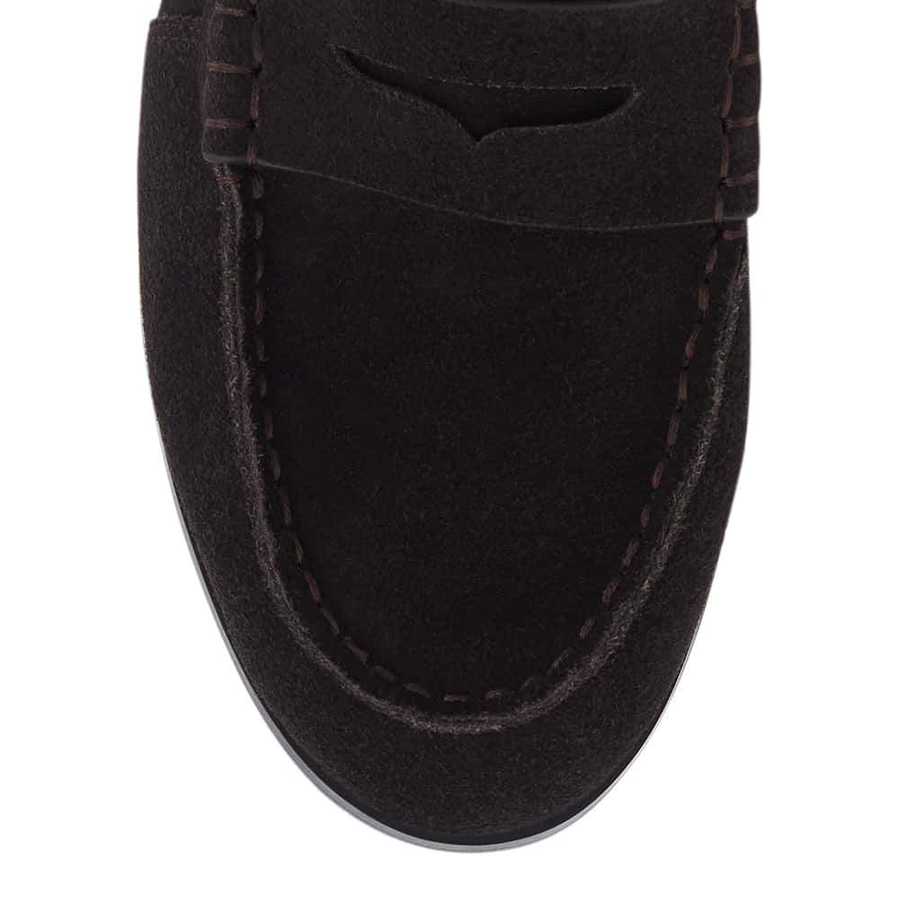 Spartan Loafer in Chocolate  Suede