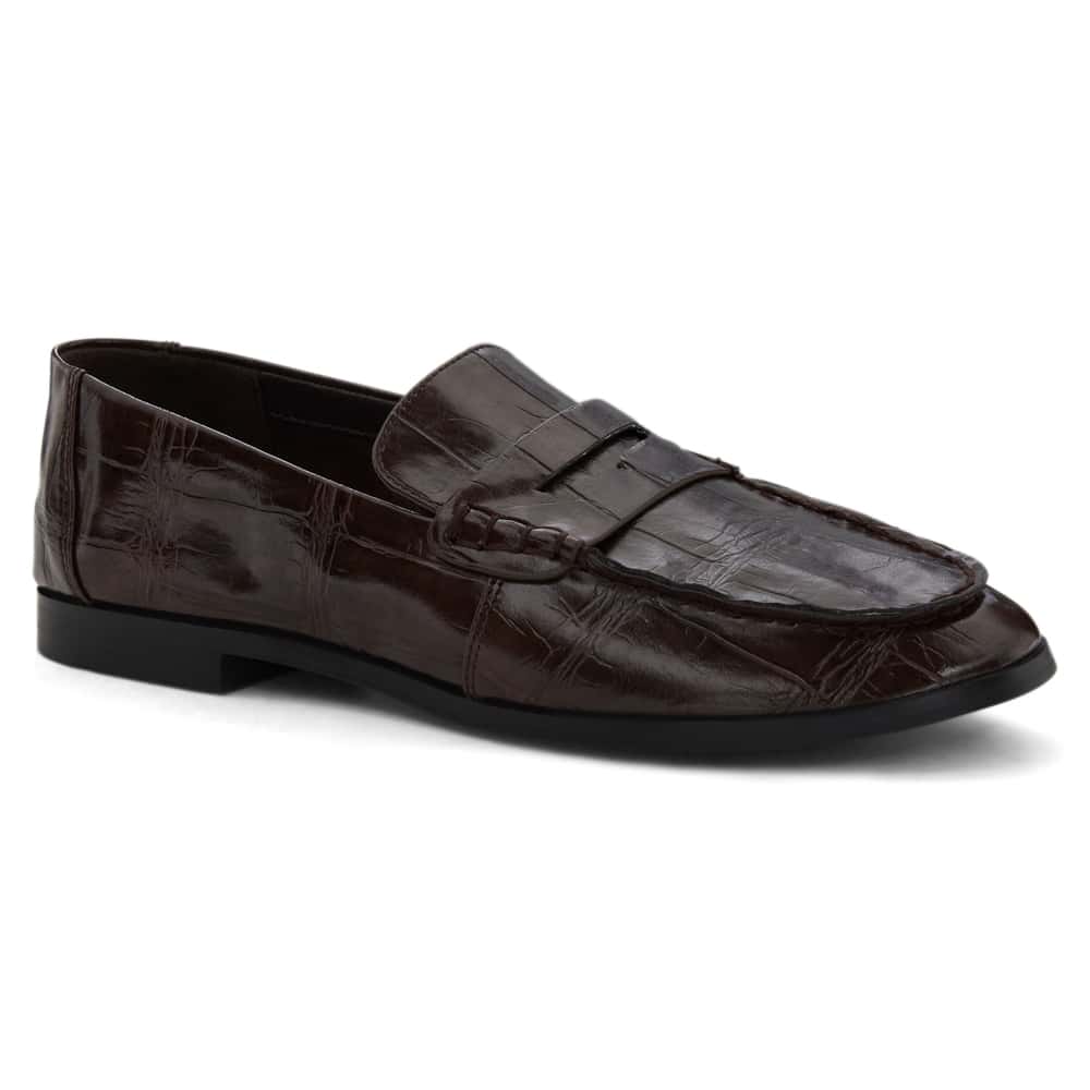 Spartan Loafer in Chocolate Croc Croc