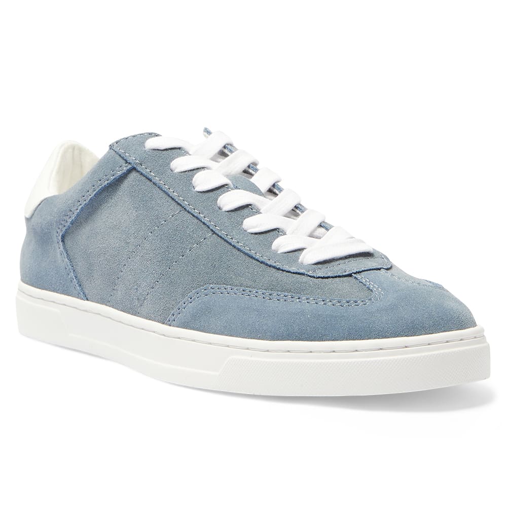 Stevie Sneaker in Blue Suede Suede