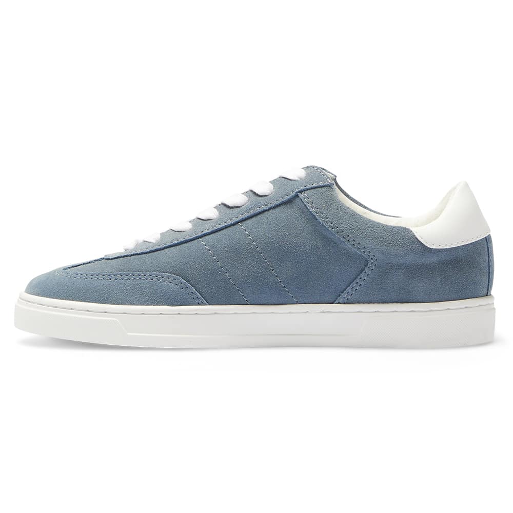 Stevie Sneaker in Blue Suede Suede