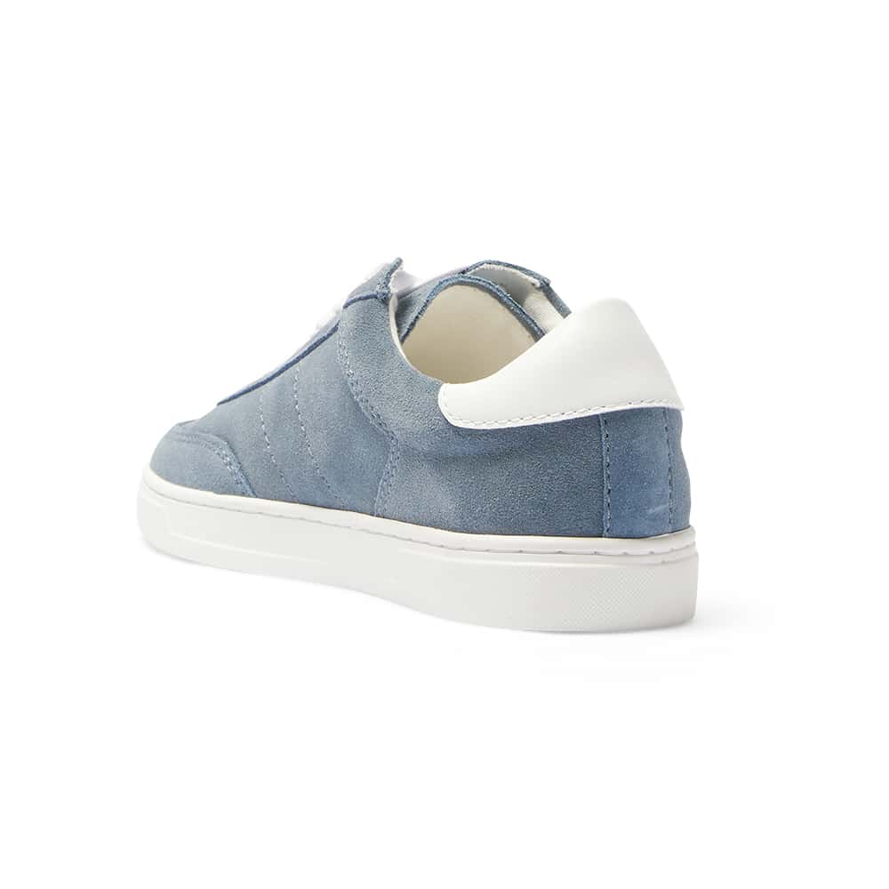 Stevie Sneaker in Blue Suede Suede