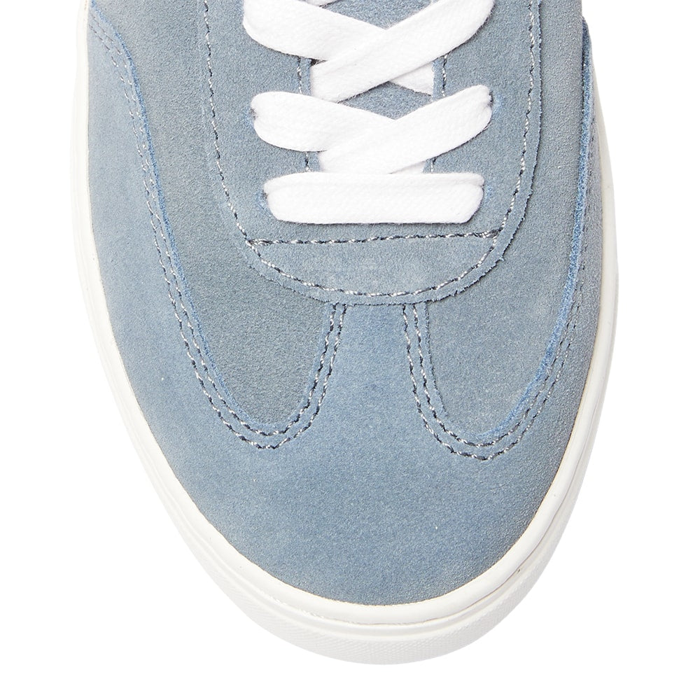 Stevie Sneaker in Blue Suede Suede