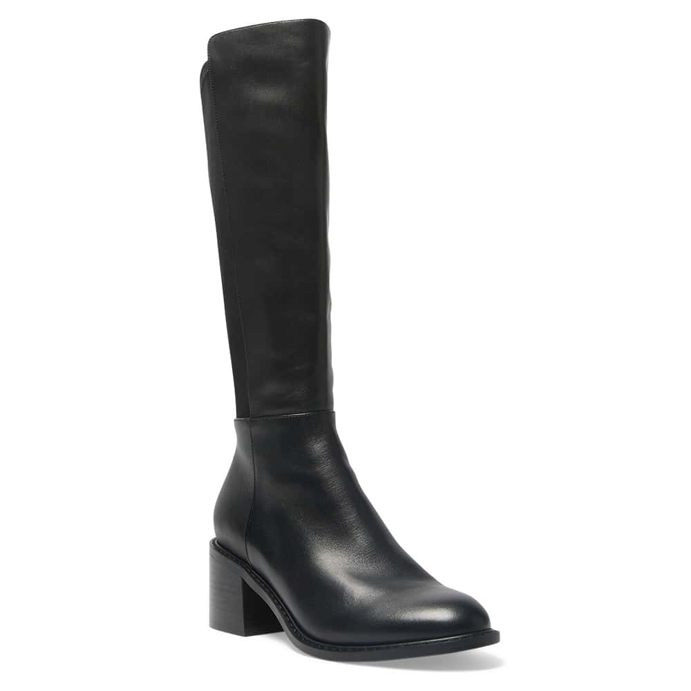 Tally Boot in Black Leather