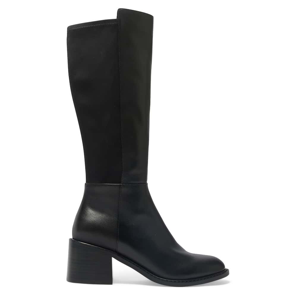 Tally Boot in Black Leather