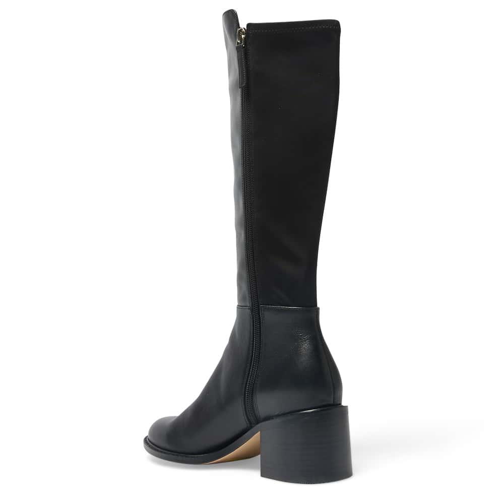 Tally Boot in Black Leather