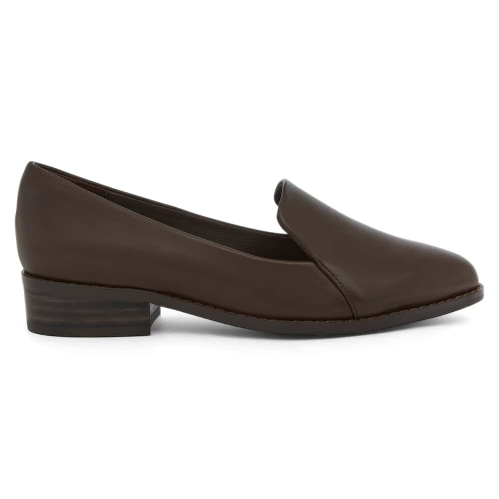 Tara Loafer in Chocolate  Leather