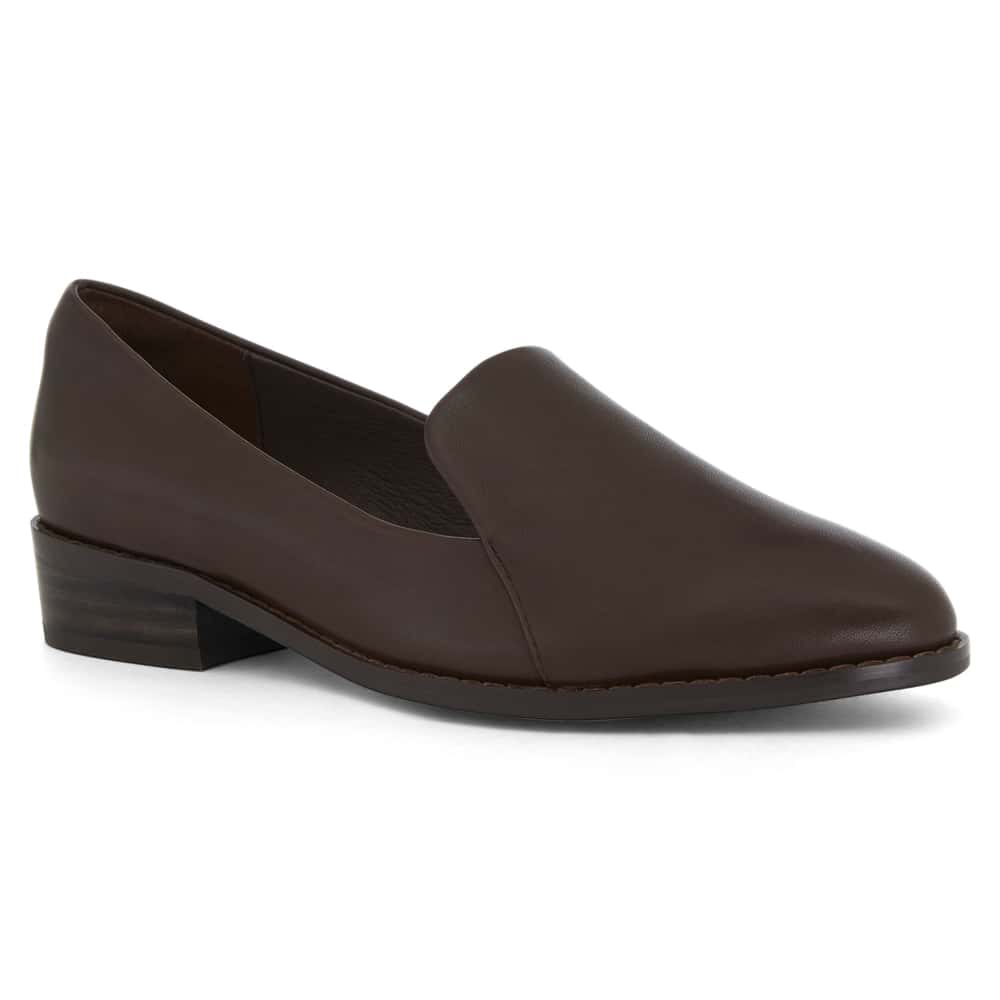 Tara Loafer in Chocolate  Leather