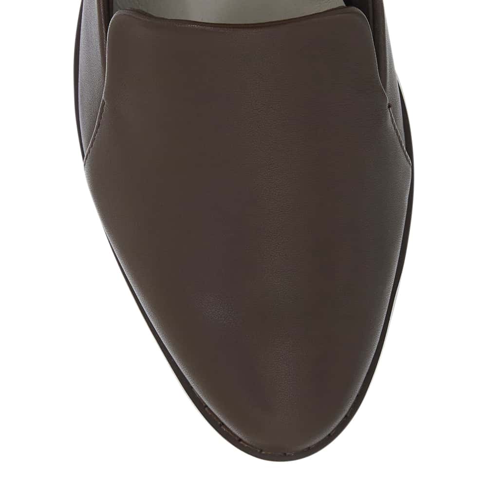 Tara Loafer in Chocolate  Leather