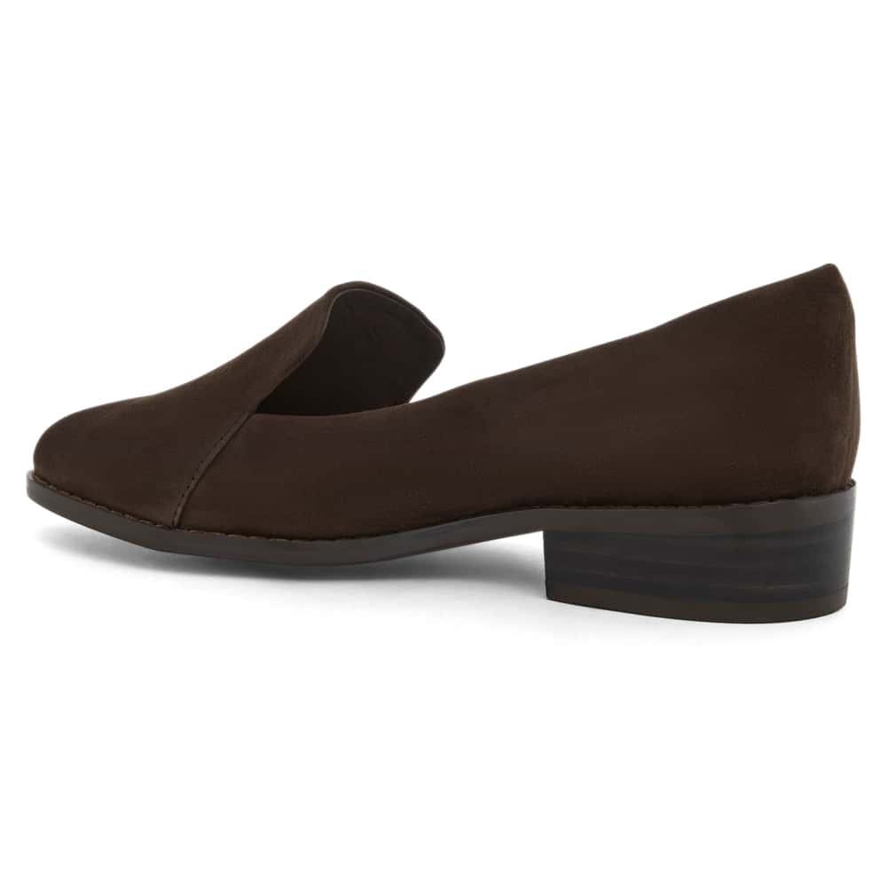 Tara Loafer in Chocolate  Suede