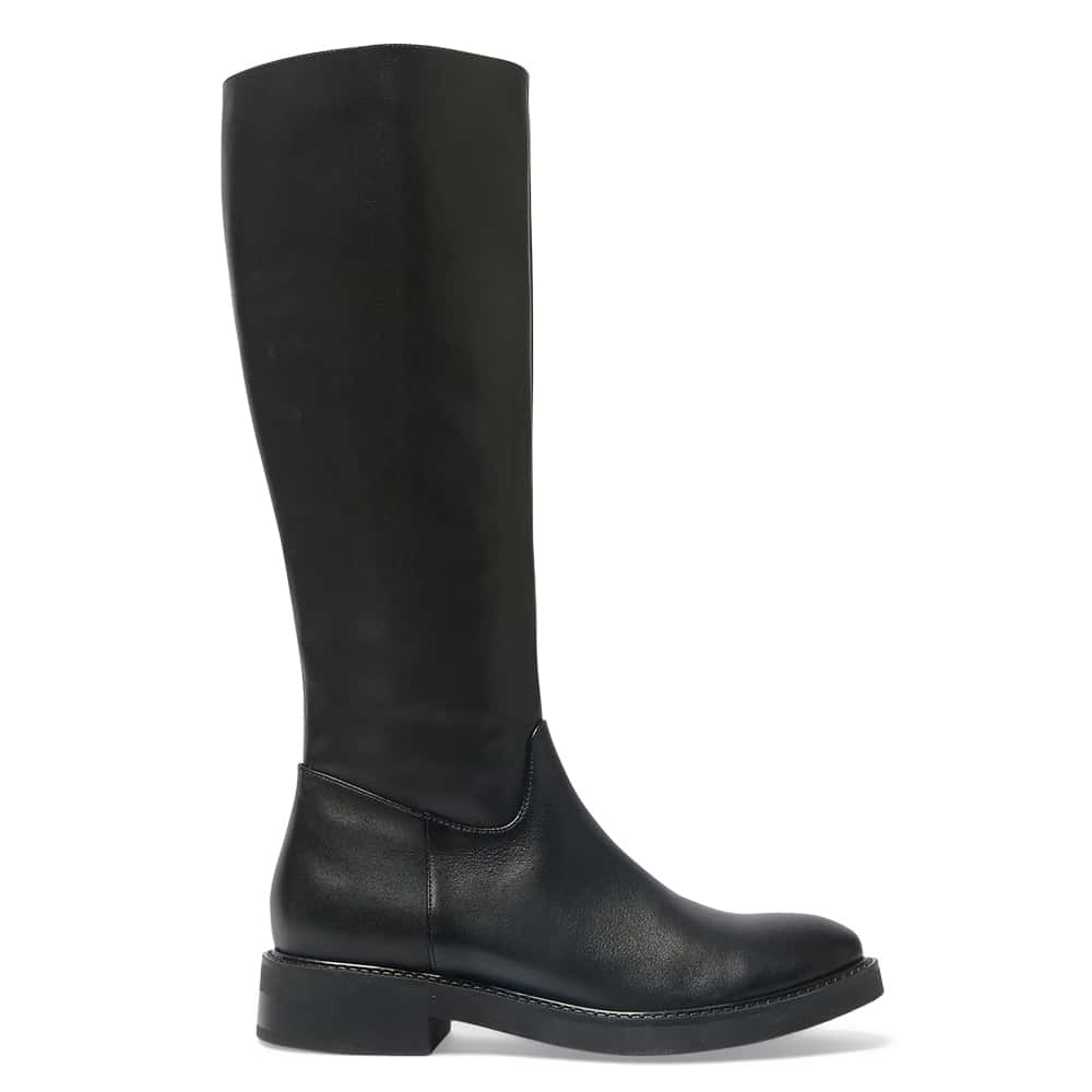 Troy Boot in Black Leather