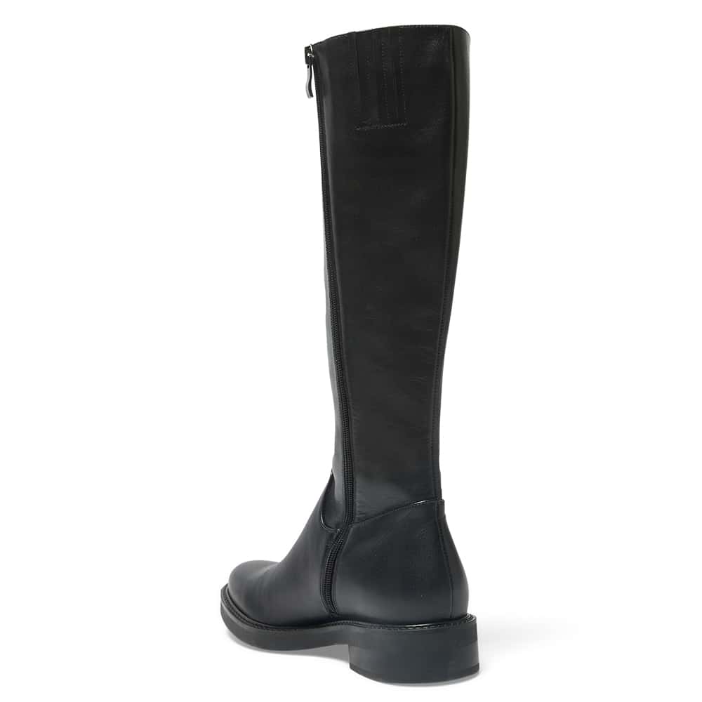 Troy Boot in Black Leather