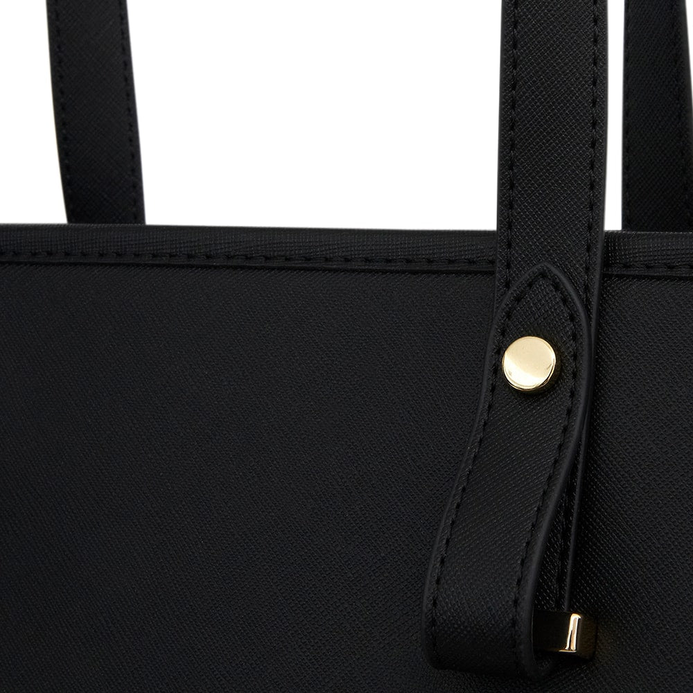 Vectra Tote in Black Saffiano