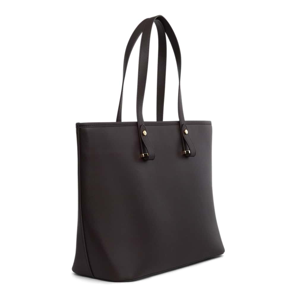 Vectra Tote in Chocolate Saffiano